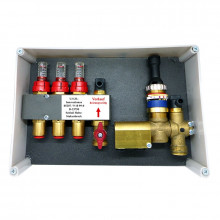 Produktbild: UP-Einzelraumregelung f&uuml;r 3 Heizkreise mit 10mm Rohr (Stellmotor/Fernversteller)