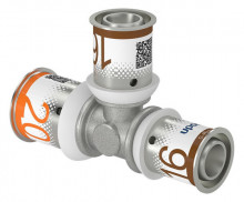 Produktbild: UPONOR S-Press PLUS T-St&uuml;ck reduziert 20 x 16 x 16 mm, aus Messing verzinnt 
