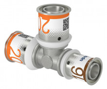 Produktbild: UPONOR S-Press PLUS T-St&uuml;ck reduziert 20 x 20 x 16 mm, aus Messing verzinnt 