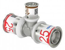 Produktbild: UPONOR S-Press PLUS T-St&uuml;ck reduziert 25 x 16 x 25 mm, aus Messing verzinnt 