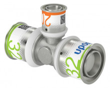 Produktbild: UPONOR S-Press PLUS T-St&uuml;ck reduziert 32 x 20 x 32 mm, aus Messing verzinnt 