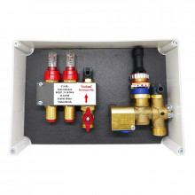 Produktbild: U.S.H. UP-Einzelraumregelung f&uuml;r 2 Heizkreise mit 10mm Rohr (Stellmotor/Fernversteller)