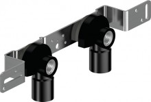 Produktbild: Uponor S-Press PLUS Montageeinheit 16mmx1/2"IG,150mm,Schallset,Messing verz 