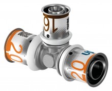 Produktbild: Uponor T-St&uuml;ck reduziert S-Press PLUS  PPSU 25-16-20   