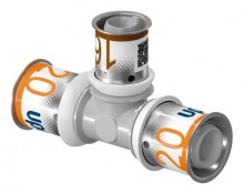 Produktbild: Uponor T-Stück reduziert S-Press PLUS PPSU 32-20-32