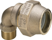 Produktbild: Viega MAXIPLEX Übergangsbogen 90° 9021 20 x 1/2" AG, Verschraubung, Rotguss