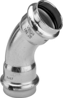 Produktbild: Viega PRESTABO Bogen, 45&deg;,C-Stahl   1126  15 mm 