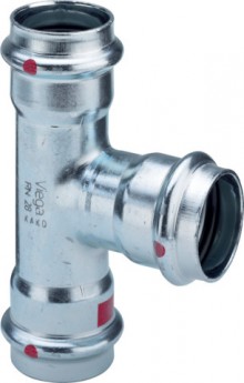 Produktbild: Viega PRESTABO T-St&uuml;ck, C-Stahl 1118 15 mm 