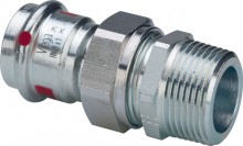 Produktbild: Viega PRESTABO &Uuml;bergangsverschraubung,  C-Stahl 1165 15 mm x 1/2" AG 