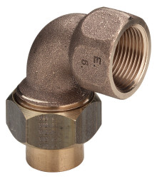 Produktbild: Viega Rotguss Lötanschluss 4096G Winkelverschraubung konischdichtend 90° 15 mm x 1/2" IG