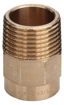 Produktbild: Viega Rotguss Lötanschluss 4243G Übergangsnippel 15 mm x 1/2" AG