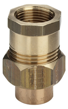 Produktbild: Viega Rotguss Lötanschluss 4330G Verschraubung flachdichtend 15 mm x 1/2" IG