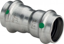 Produktbild: Viega SANPRESS-INOX Pressfitt. Muffe 54 mm, kurz Nr. 2315