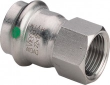 Produktbild: Viega SANPRESS INOX Übergangsst. Edelst. 2312 22 mm x 1" IG