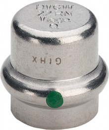 Produktbild: Viega SANPRESS-INOX Verschlusskappe m.SC-Cont.  15 mm, Nr. 2356