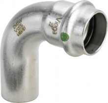 Produktbild: Viega SANPRESS INOX Bogen Edelstahl 90&deg; 2316.1 28 mm, innen/au&szlig;en 