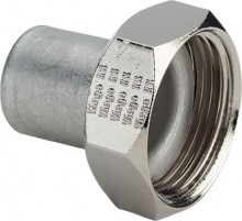 Produktbild: Viega SANPRESS INOX Verschrbg. Edelst. 2364 18 mm x 3/4" IG, ÜW-Mutter flachdichtend 