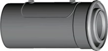 Produktbild: WOLF Luft-/Abgasrohr DN 80/125 Länge: 250 mm, m. Revisionsöffnung, weiß