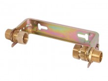 Produktbild: Wasserzähler-Anschlussgarnitur waager. 1" x 1", für QN 2,5 Baulänge 300 mm
