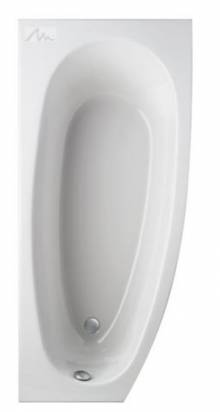 Produktbild: bombax 180 1800 x 800 x 460mm weiß Raumsparwanne, linke Ausführung
