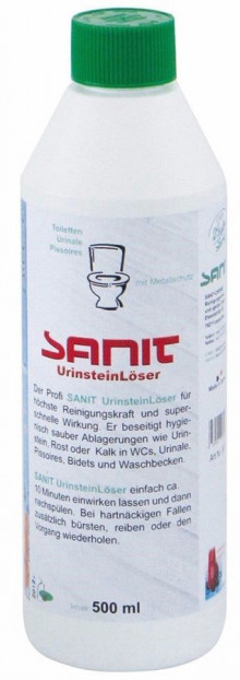 Produktbild: Sanit Urinsteinlöser Flasche a 500 ml - 6 Stück (1 VPE)