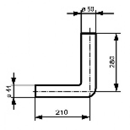 Sanit Spülrohrbogen 50/44mm - Weißer WC Ablaufbogen Für Tiefhängende Spülkästen