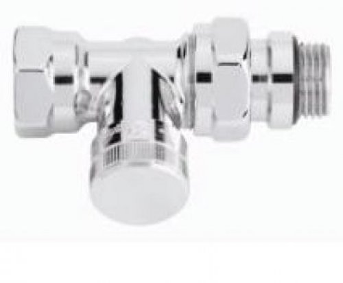 DANFOSS-Rucklaufverschraubung RLV-CX 15 chrom 1/2\" Eck (003L0273 ...