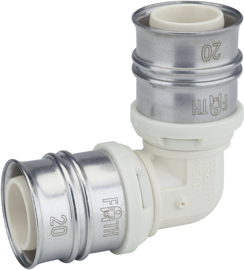 Alpex F 50 - Raccordo A Squadra Da Parete 16mm X 1/2" IG, Lunghezza 35 Mm, Per Impianti Idraulici E Riscaldamento