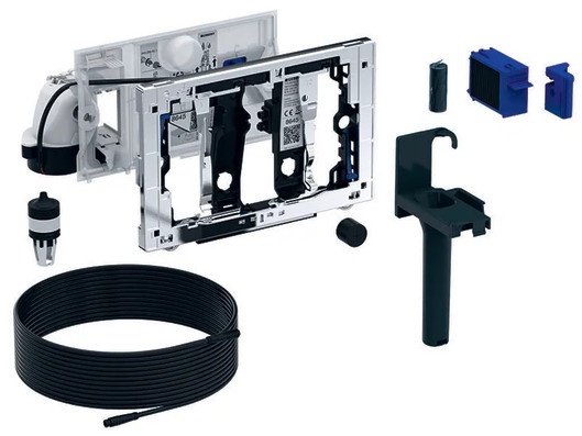 Geberit DuoFresh Module Met Geurzuivering Toiletstickhouder En Orientatielicht Automatische Activering Geschikt Voor Sigma 12 Cm Antracietgrijs 3 5803