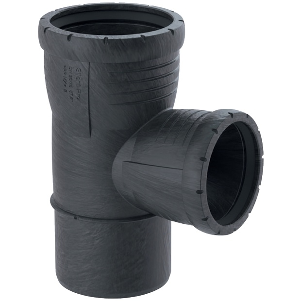 Ostendorf HTsafe Abzweig DN 75/50 Mm – 87° PP-Rohr Für Abwasser & Regenwasser, Schwer Entflammbar