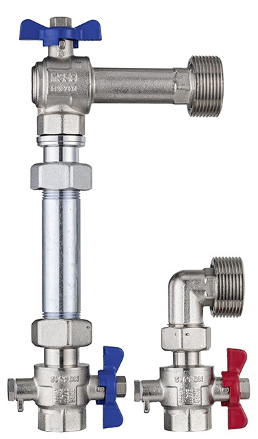 Wasser-Geräte GmbH Compteur de pression eau froide longueur 80 mm