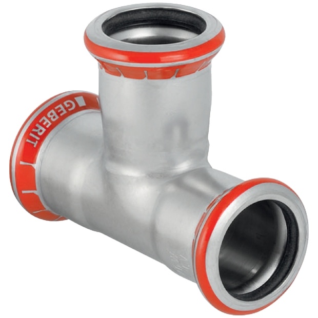 GEBERIT MAPRESS C-Stahl T-Stuck 22 mm, verzinkt (21004) - GEBERIT, C ...