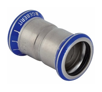 GEBERIT MAPRESS Edelstahl Muffe d 18 mm (32003) - GEBERIT, - Hahn 