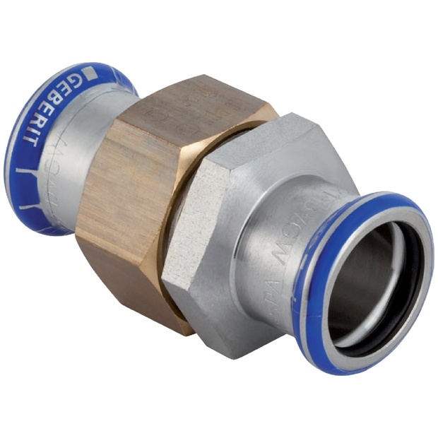 GEBERIT MAPRESS Edelstahl Verschraubung d 22 mm, flachdichtend 