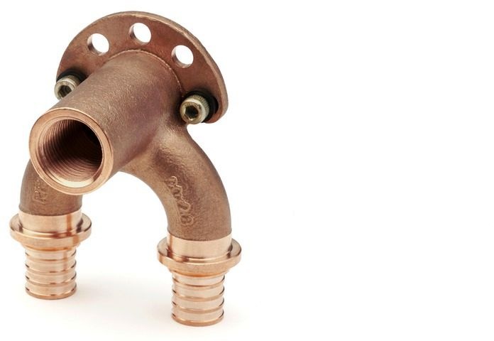 REHAU RAUTITAN Doppelwandwinkel lang RX+ 16 x 16 mm x 1/2\" IG, Rotguss ...