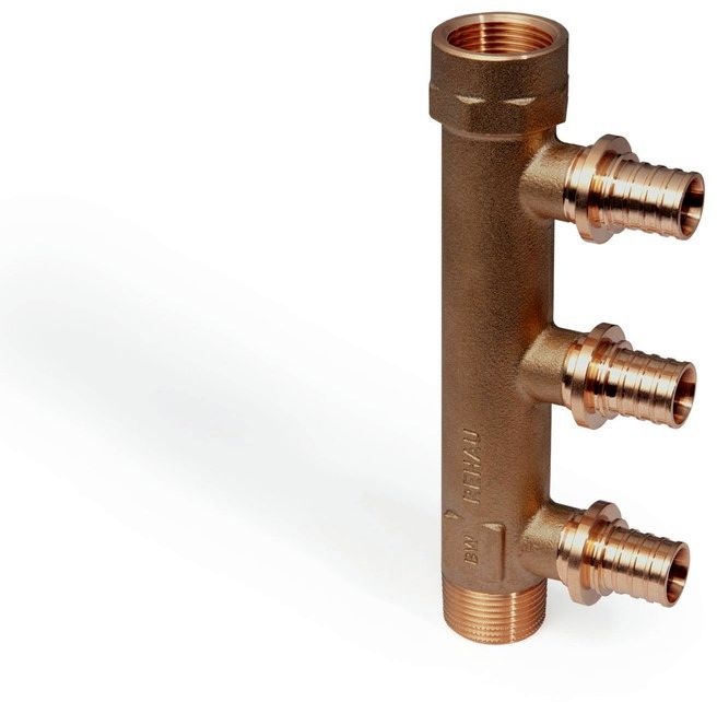 REHAU RAUTITAN Schiebehusenverteiler RX+ 20 mm x 3/4\" AG/IG, 3-fach, RG ...