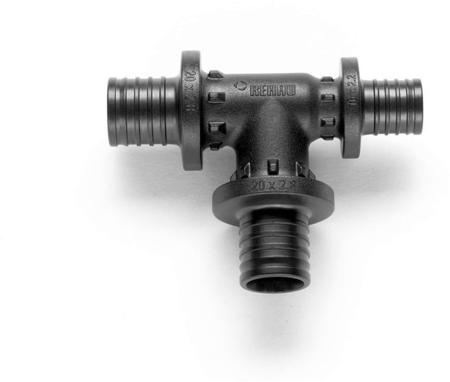 REHAU RAUTITAN T-Stuck Durchgang reduziert PX 20 x 20 x 16 mm, PPSU ...