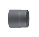 BAUPROFI Rauchrohr 250 Mm Länge, Ø150 Mm, 2 Mm Stärke, Gussgrau - Für Kaminöfen, Mit Senothermlack