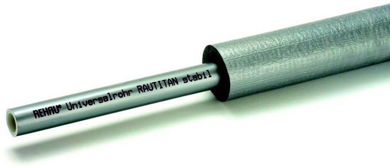 REHAU RAUTITAN Universalrohr stabil 20 x 2,9 mm,Damm. rund 13 mm,Bund ...